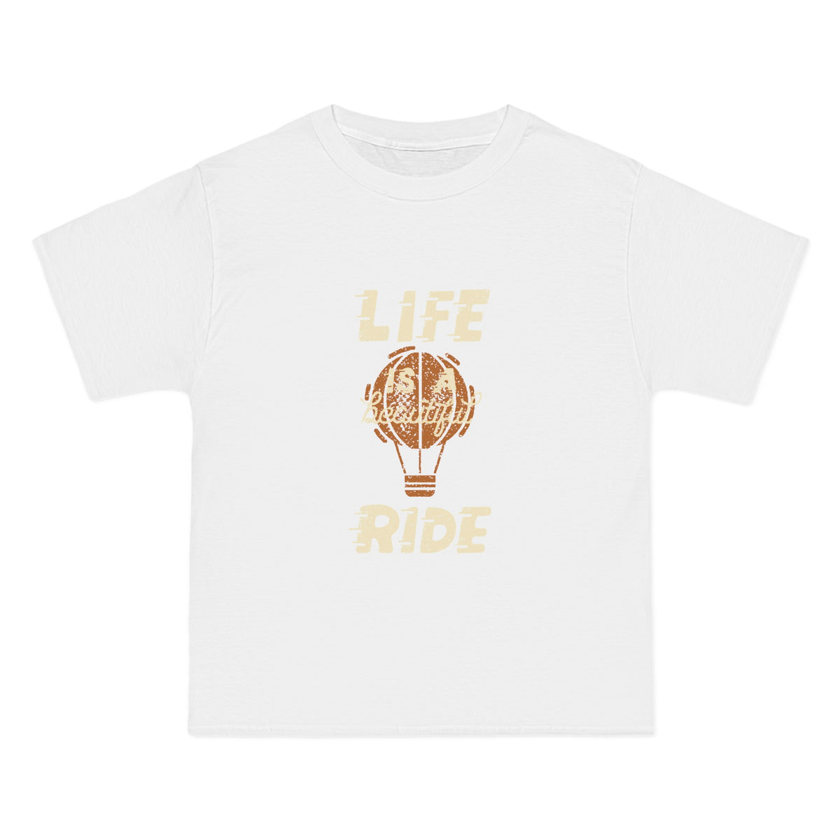 LIFE RIDE Hot Air Balloon Graphic Tee-INNBLAC Fashion Apparel