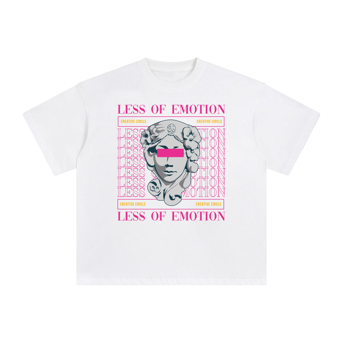 Less of Emotion Abstract Graphic Tee-INNBLAC Fashion Apparel