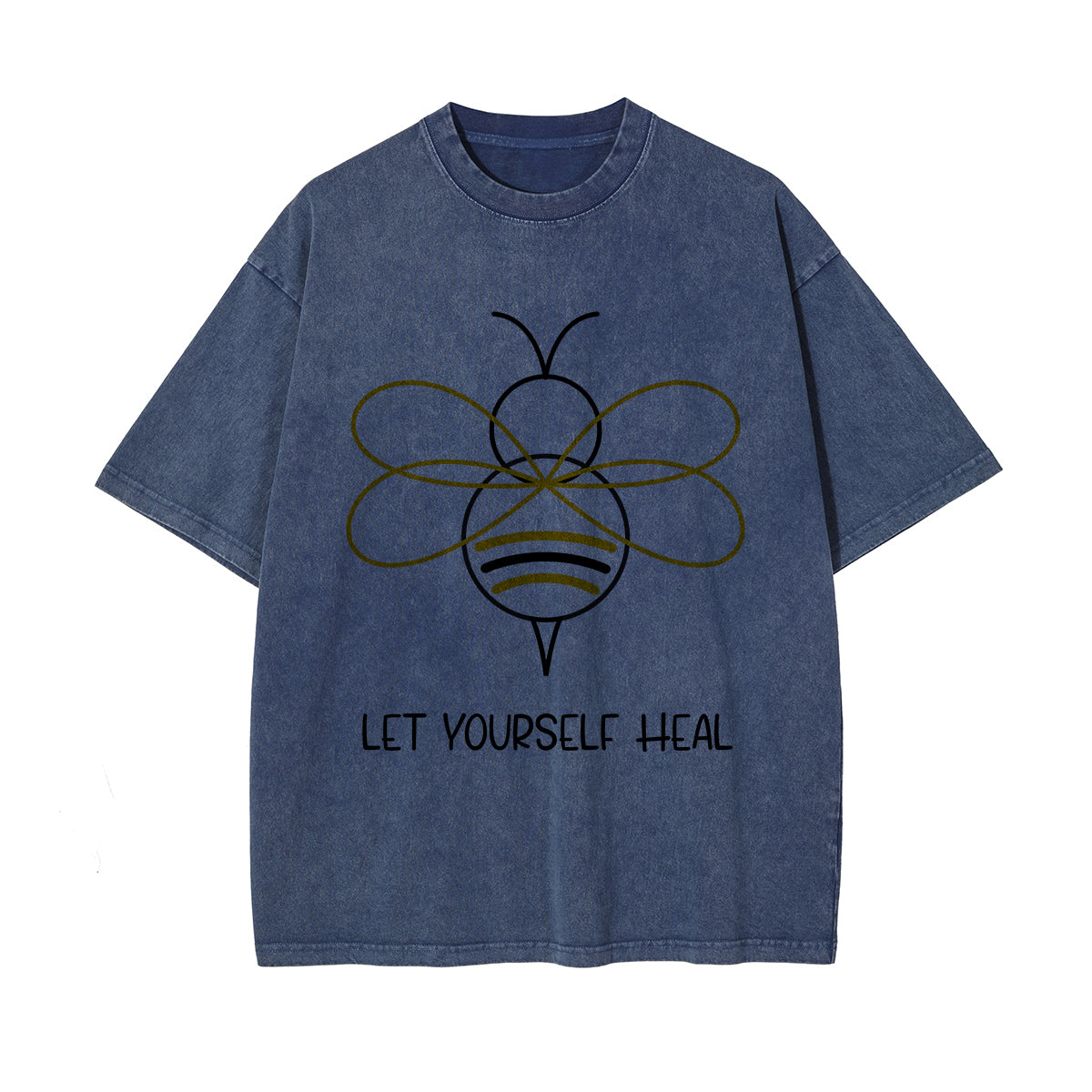 Let Yourself Heal Bee Graphic Tee-INNBLAC Fashion Apparel