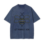 Let Yourself Heal Bee Graphic Tee-INNBLAC Fashion Apparel