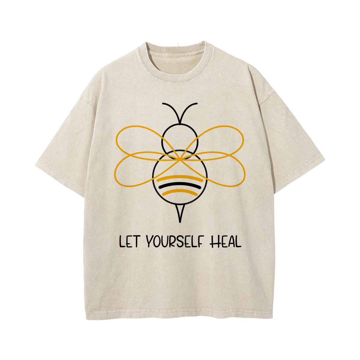 Let Yourself Heal Bee Graphic Tee-INNBLAC Fashion Apparel