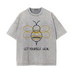 Let Yourself Heal Bee Graphic Tee-INNBLAC Fashion Apparel