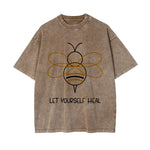 Let Yourself Heal Bee Graphic Tee-INNBLAC Fashion Apparel