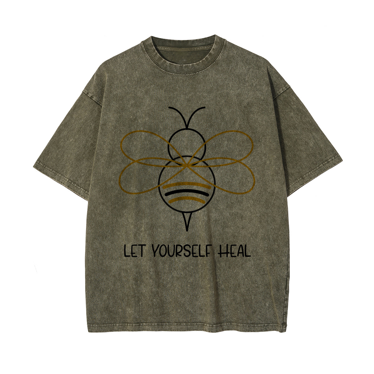 Let Yourself Heal Bee Graphic Tee-INNBLAC Fashion Apparel