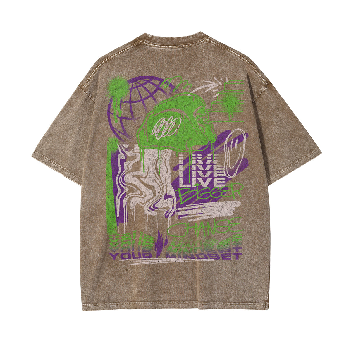 Live Bigger Chanse Your Mindset Graphic Tee-INNBLAC Fashion Apparel