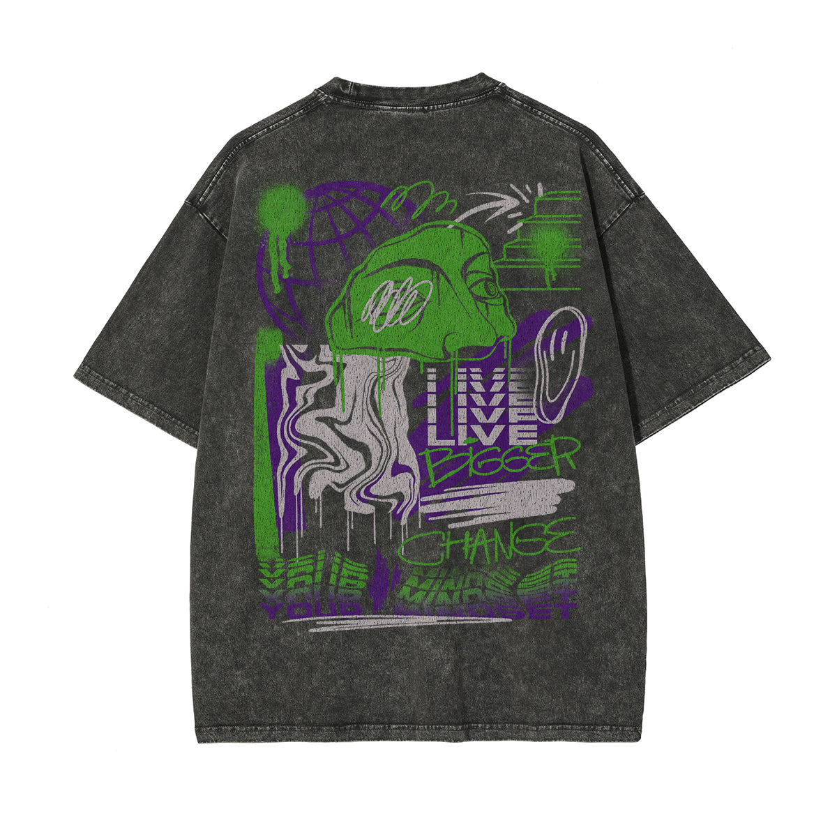 Live Bigger Chanse Your Mindset Graphic Tee-INNBLAC Fashion Apparel