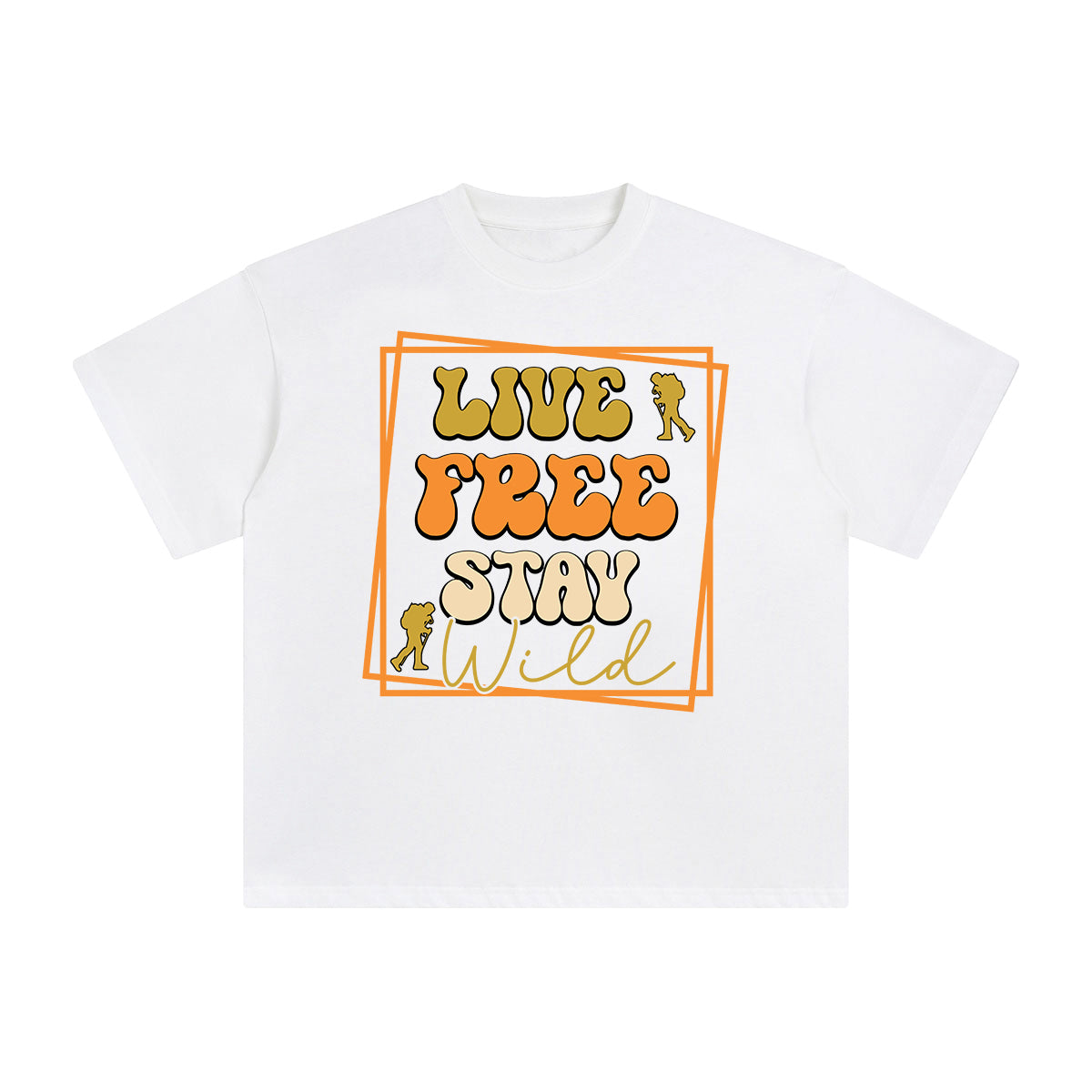 Live Free Stay Wild Graphic Tee-INNBLAC Fashion Apparel