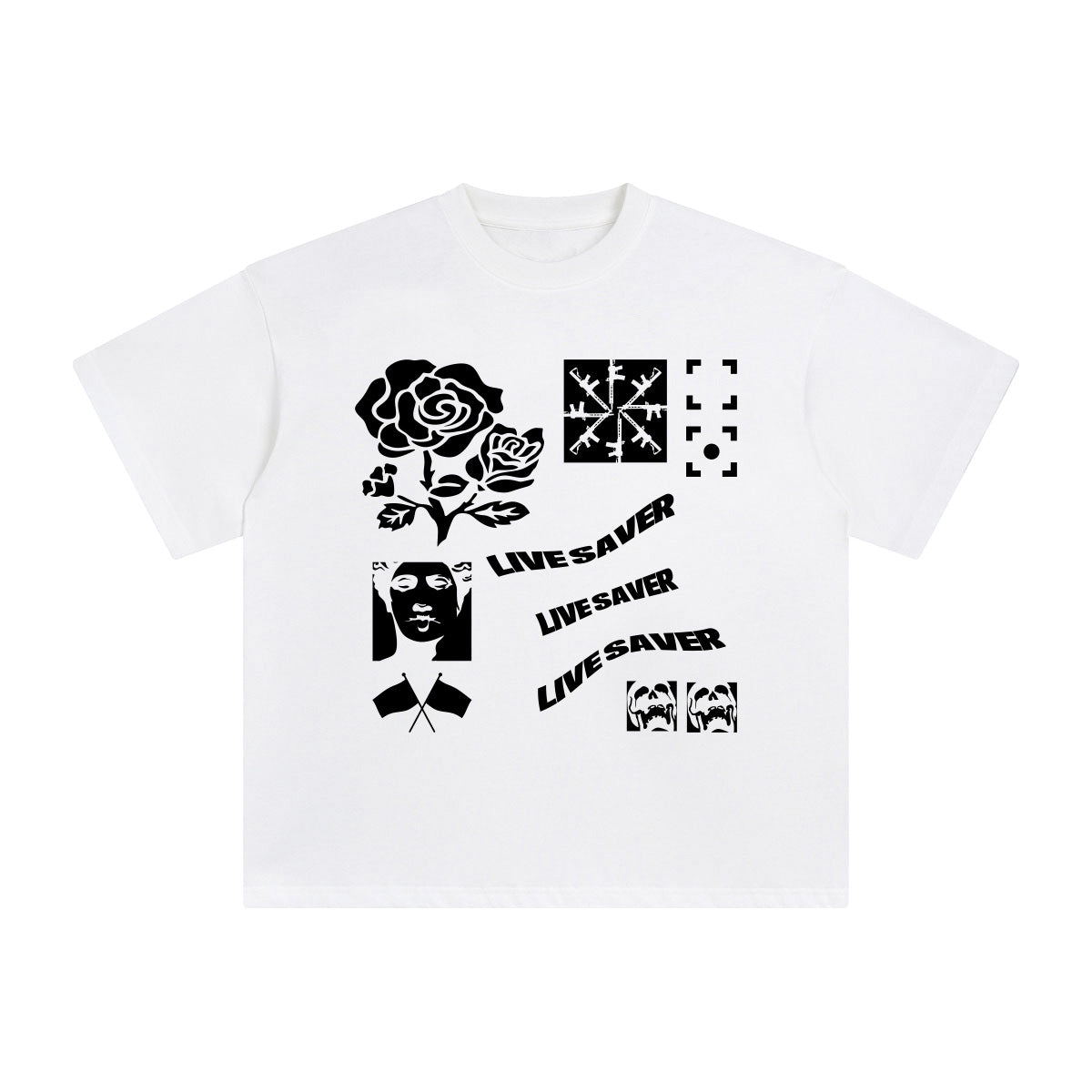 Live Saver Aesthetic Graphic T Shirt-INNBLAC Fashion Apparel