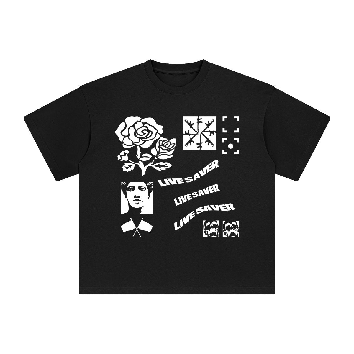 Live Saver Aesthetic Graphic T Shirt-INNBLAC Fashion Apparel