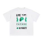 Live in Purity Abstract Graphic Tee-INNBLAC Fashion Apparel