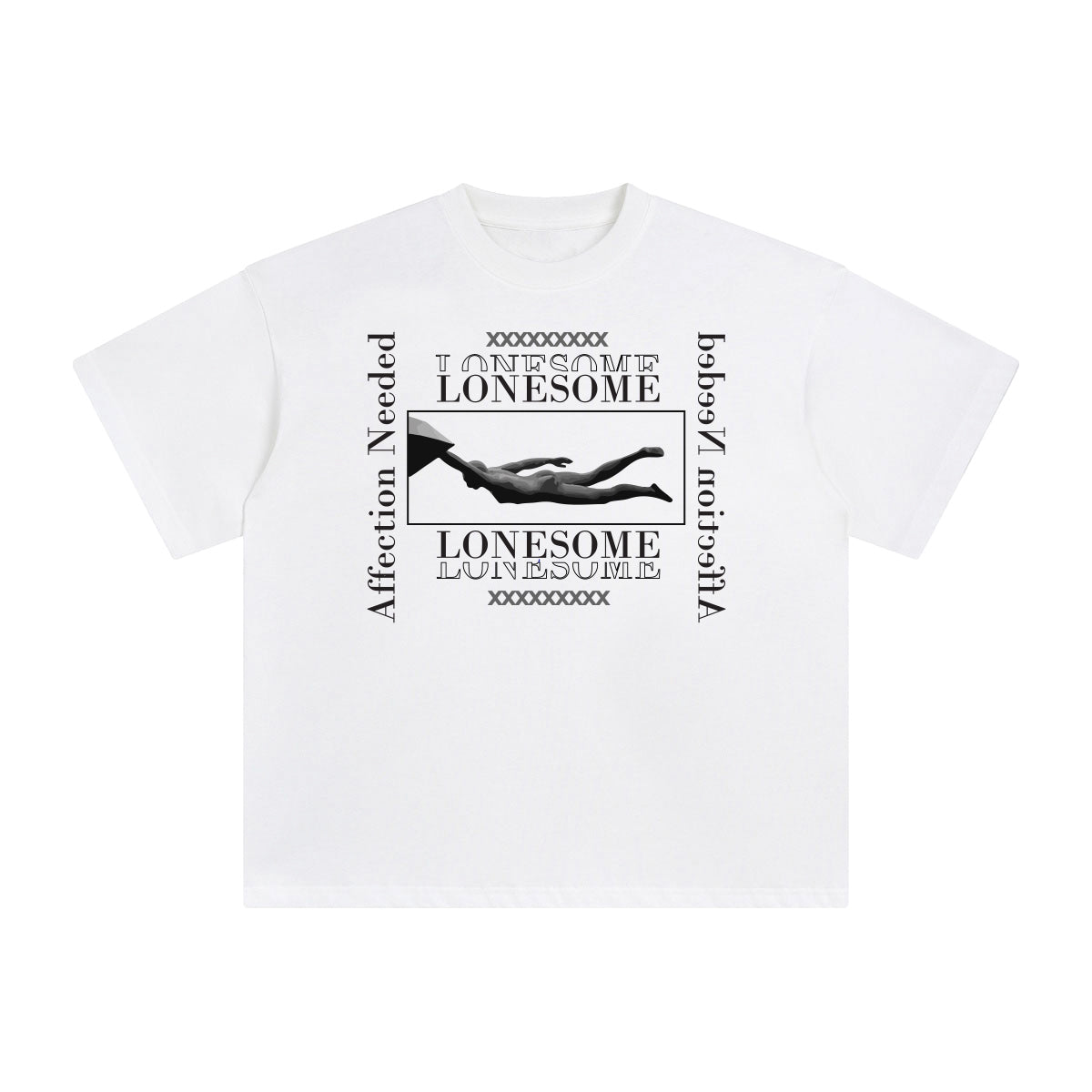 Lonesome Abstract Graphic Tee-INNBLAC Fashion Apparel