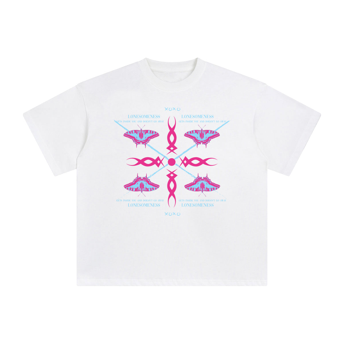 Lonesomeness Abstract Graphic Tee-INNBLAC Fashion Apparel
