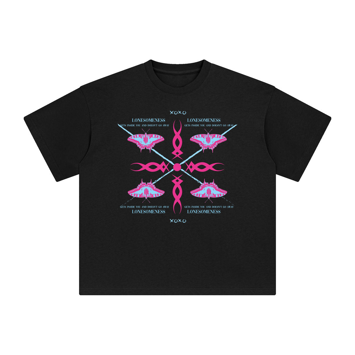 Lonesomeness Abstract Graphic Tee-INNBLAC Fashion Apparel