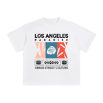 Los Angeles Paradise Abstract Graphic Tee-INNBLAC Fashion Apparel