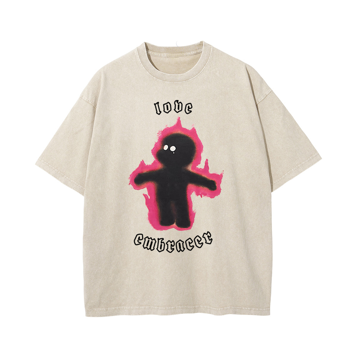 Love Embracer Graphic Washed Tee-INNBLAC Fashion Apparel