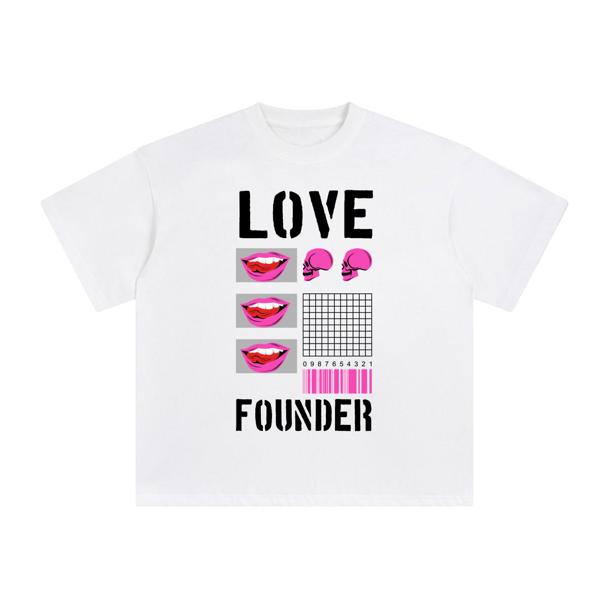 Love Founder Abstract Art Graphic Tee-INNBLAC Fashion Apparel