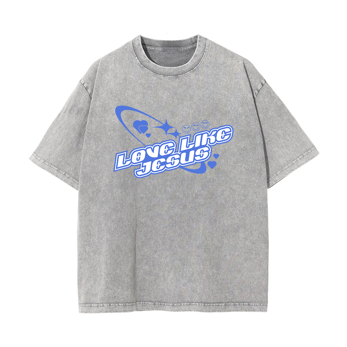 Love Like Jesus Christian Y2K Graphic Tee-INNBLAC Fashion Apparel