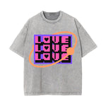 Love Love Love Y2K Valentines Graphic Tee-INNBLAC Fashion Apparel