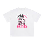 Lovely Wolves Cartoon Graphic Tee-INNBLAC Fashion Apparel