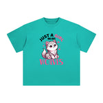 Lovely Wolves Cartoon Graphic Tee-INNBLAC Fashion Apparel