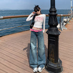 Low Rise Straight Leg Jeans-INNBLAC Fashion Apparel