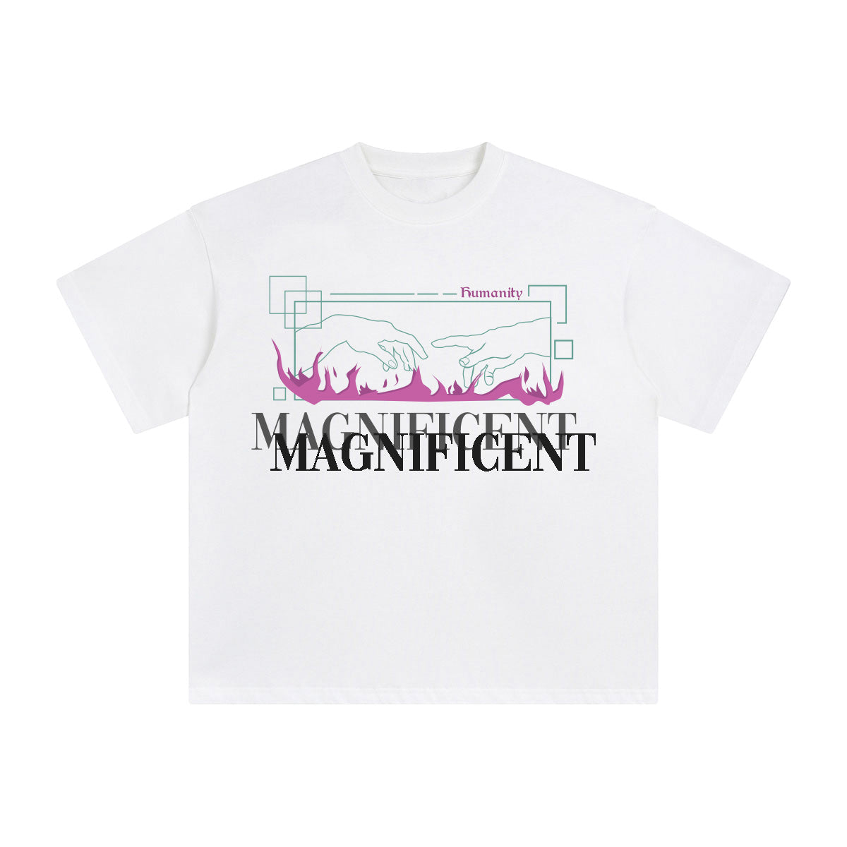 MAGNIFICENT Hands Graphic T Shirt-INNBLAC Fashion Apparel