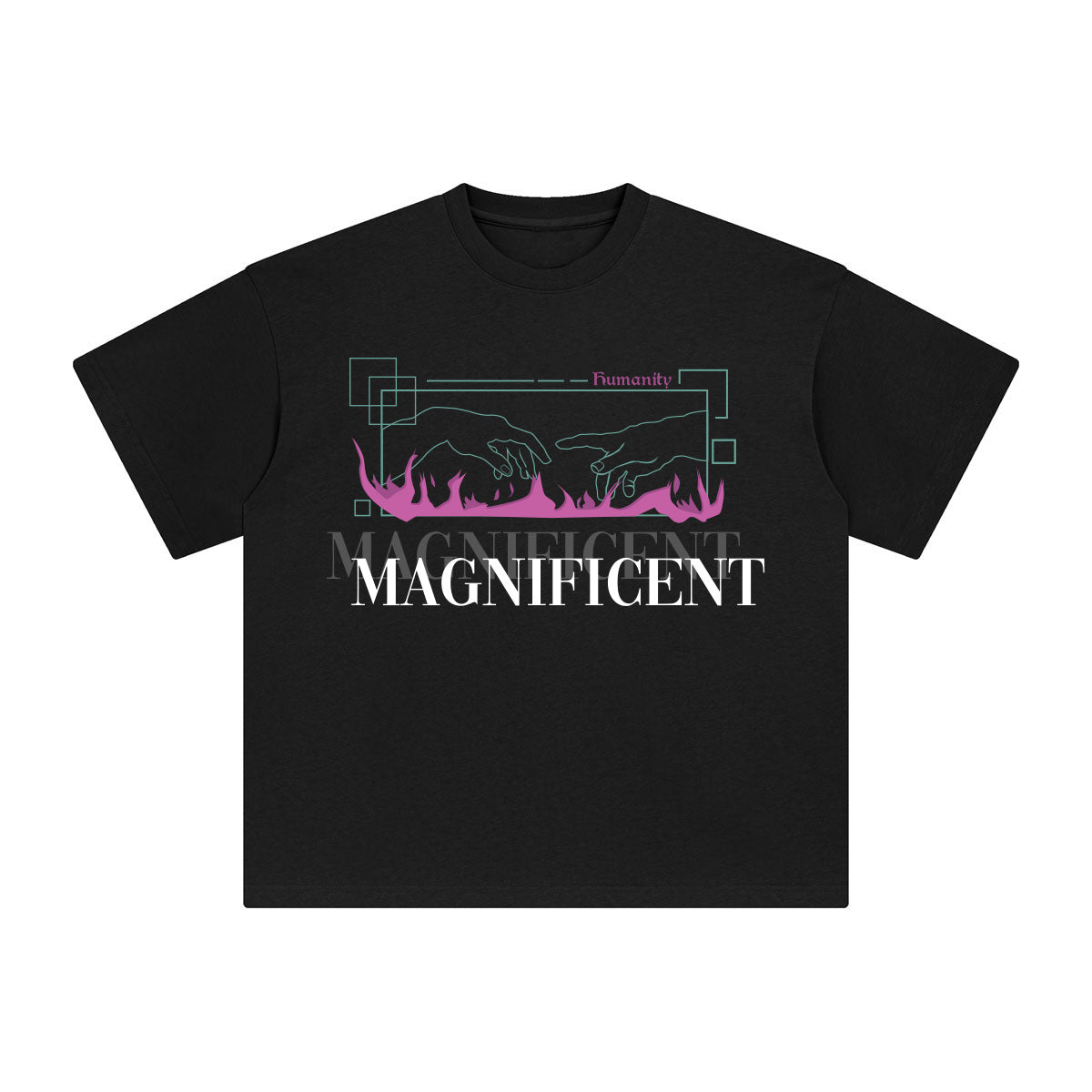 MAGNIFICENT Hands Graphic T Shirt-INNBLAC Fashion Apparel