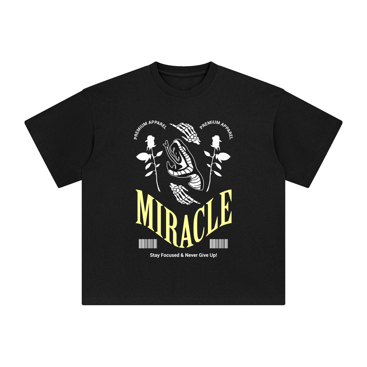 MIRACLE Snake & Demon Hands Graphic Tee-INNBLAC Fashion Apparel