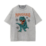 Mamasaurus Graphic Washed Tee-INNBLAC Fashion Apparel