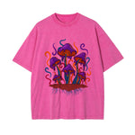 Melted Mushrooms Washed Graphic Tee-INNBLAC Fashion Apparel