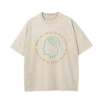 Mental Health Matters Washed Tee-INNBLAC Fashion Apparel