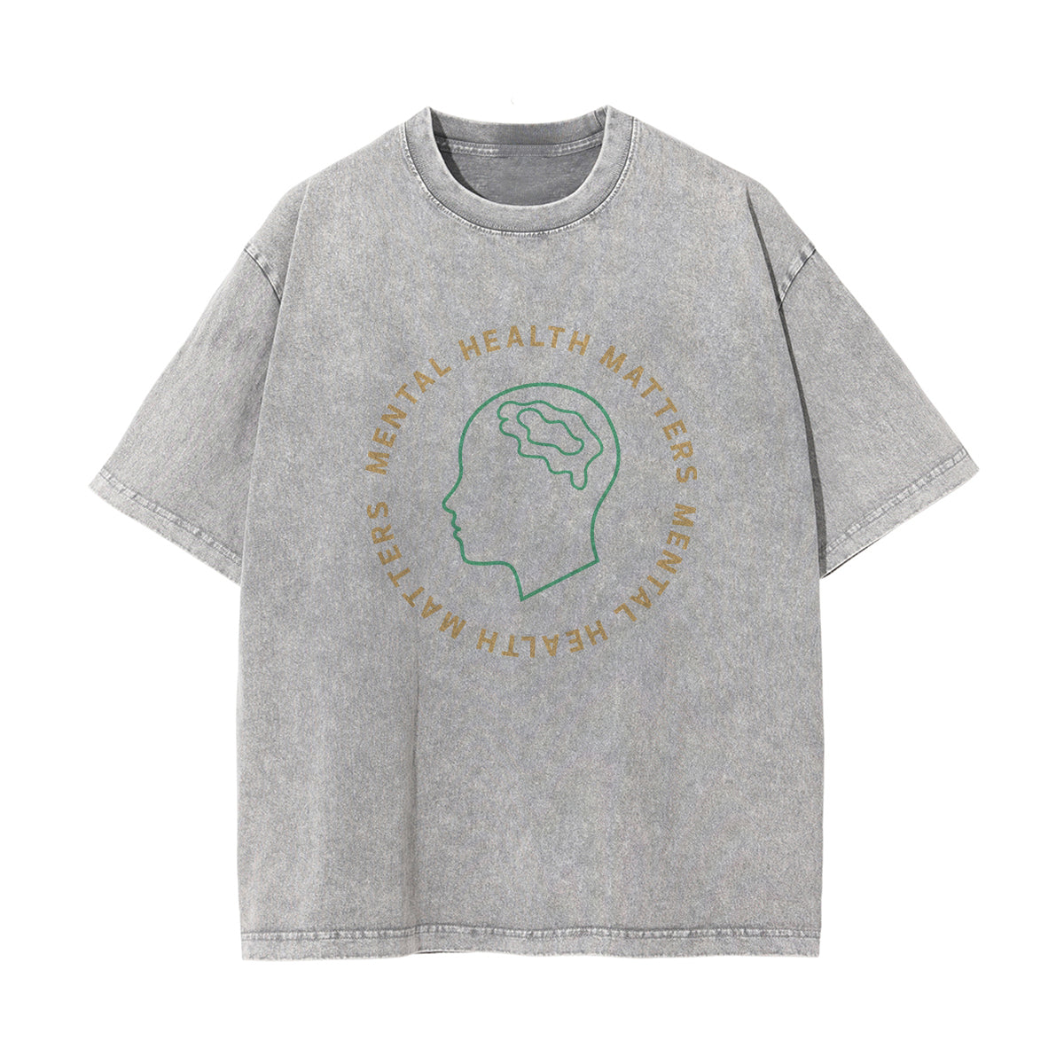 Mental Health Matters Washed Tee-INNBLAC Fashion Apparel