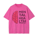 Mental Health Matters & Brain Graphic Tee-INNBLAC Fashion Apparel