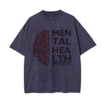 Mental Health Matters & Brain Graphic Tee-INNBLAC Fashion Apparel
