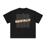 Mentally Exhausted Abstract Graphic Tee-INNBLAC Fashion Apparel