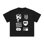 Messed Up Frustated Abstract Graphic Tee-INNBLAC Fashion Apparel