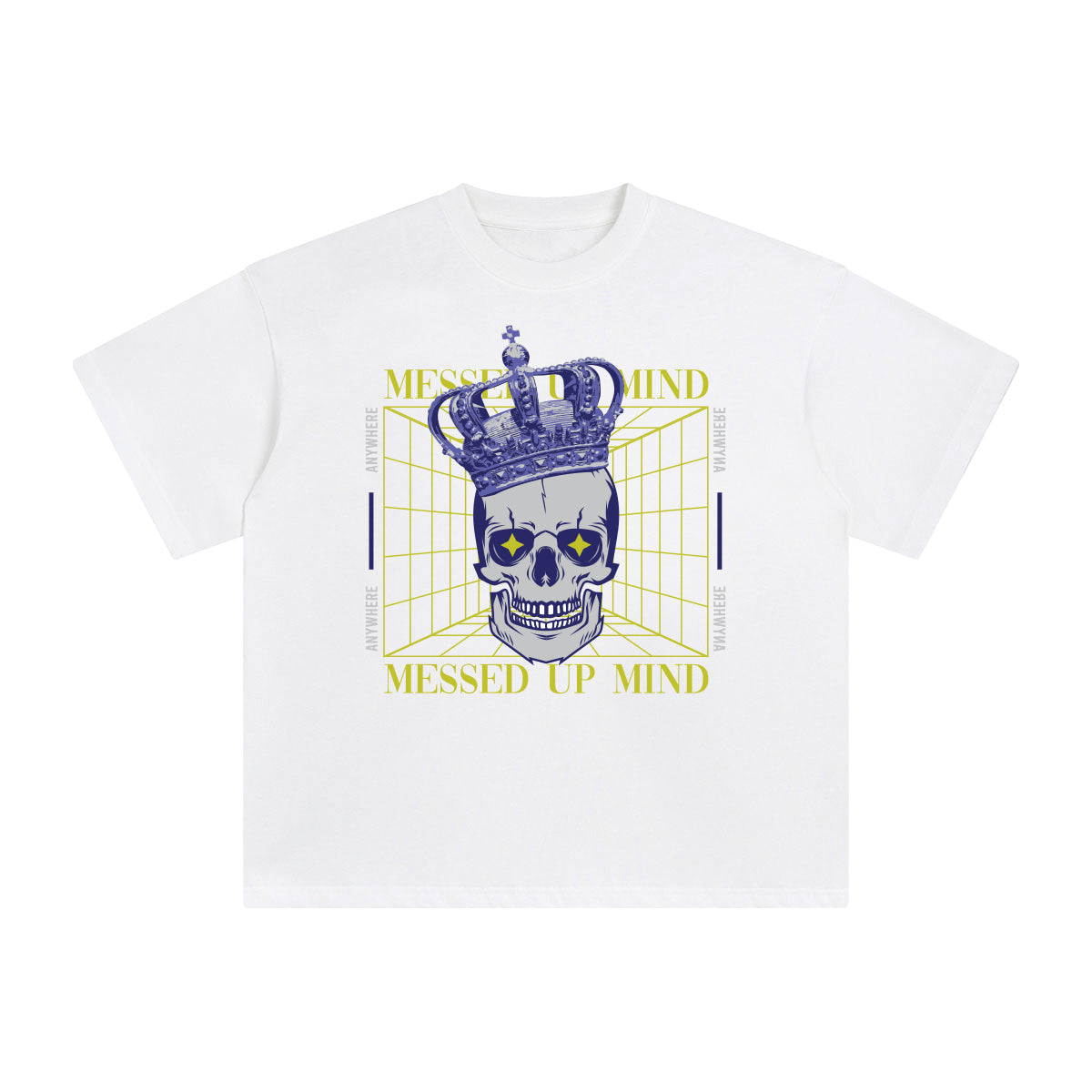Messed Up Mind Abstract Graphic Tee-INNBLAC Fashion Apparel