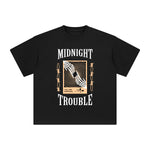 Midnight Trouble Aesthetic Graphic Tee-INNBLAC Fashion Apparel