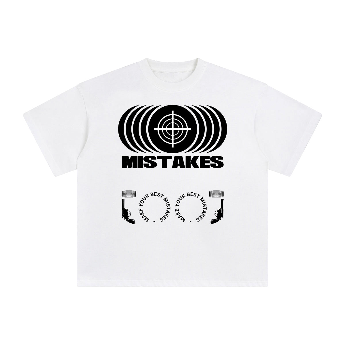 Mistakes Abstract Graphic Tee-INNBLAC Fashion Apparel
