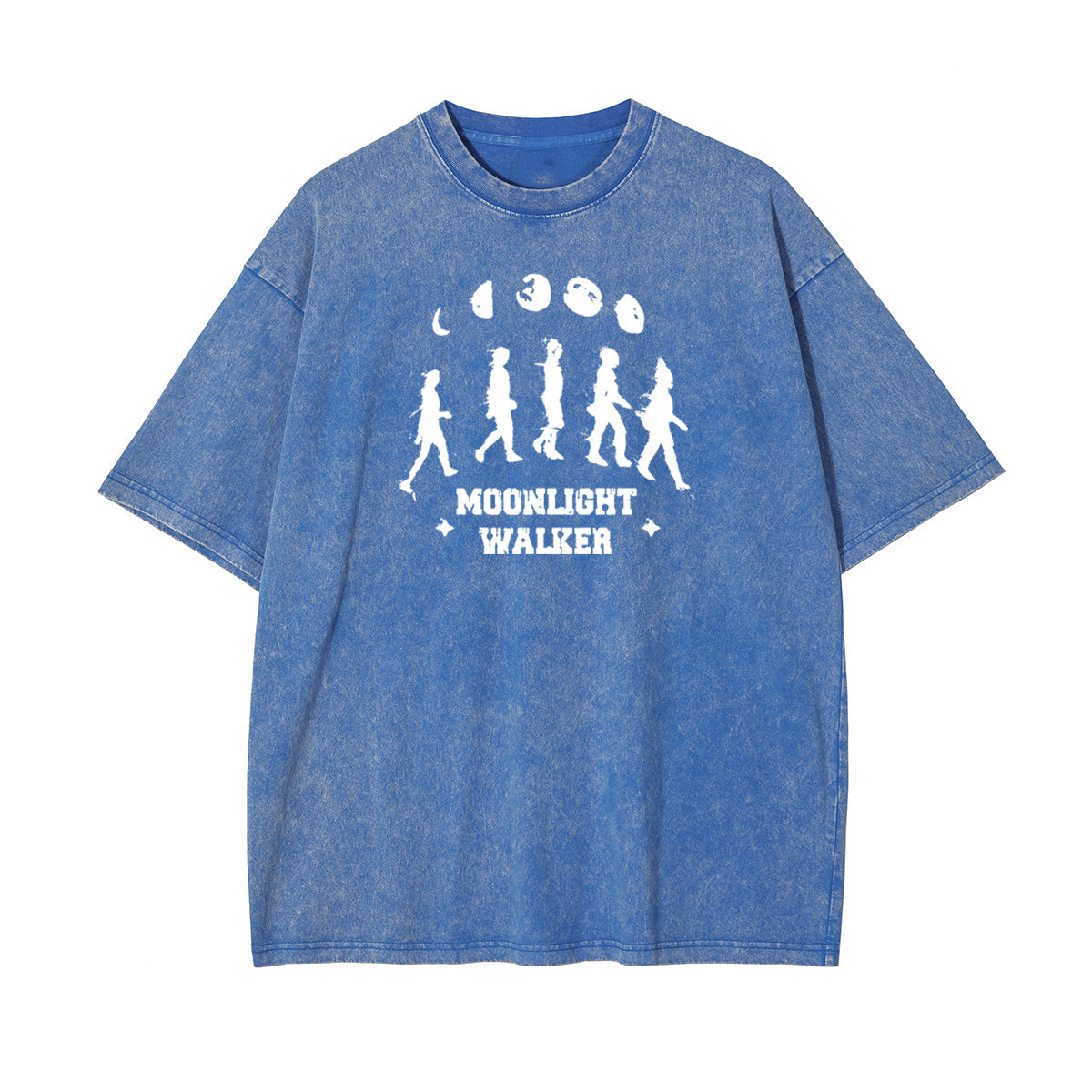 Moonlight Walker Graphic Washed Tee-INNBLAC Fashion Apparel