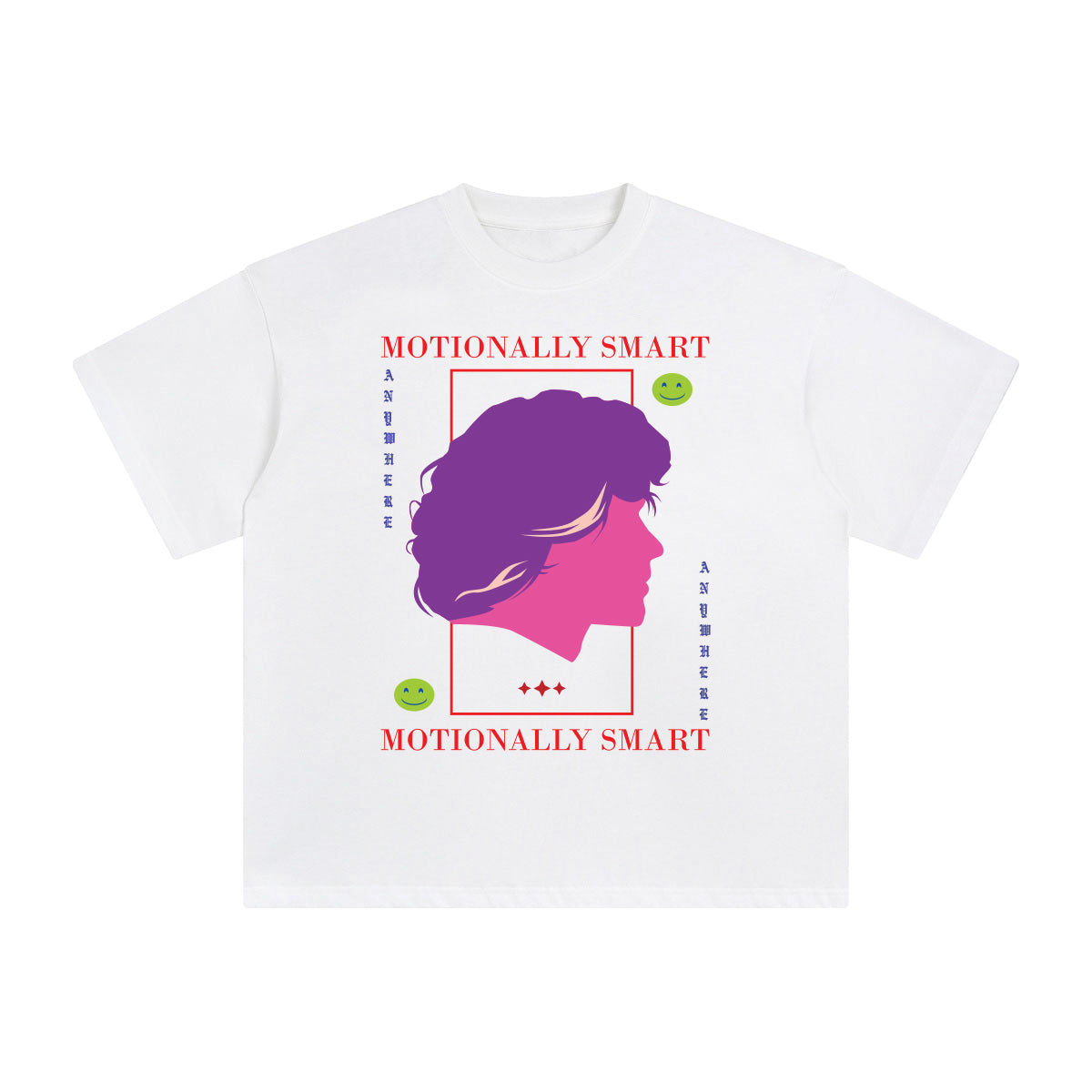 Motionally Smart Abstract Graphic Tee-INNBLAC Fashion Apparel