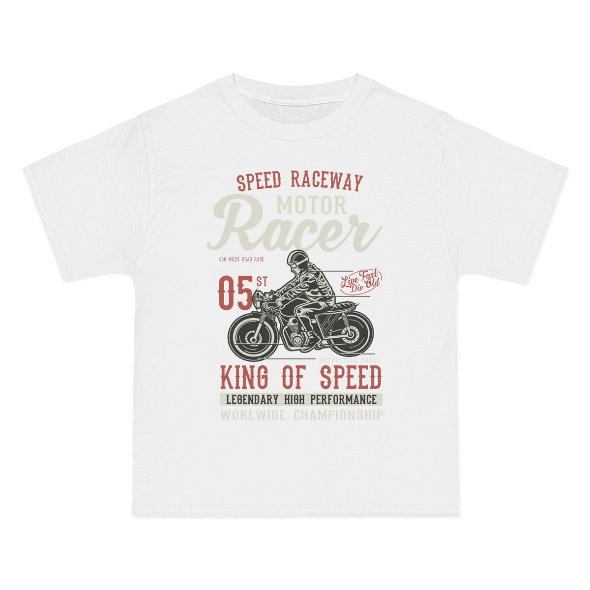 Motor Racer Retro Graphic Tee-INNBLAC Fashion Apparel