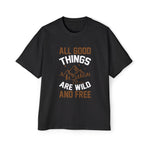 Mountain & Slogan Graphic Tee-INNBLAC Fashion Apparel