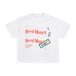 Need Money Abstract Graphic Tee-INNBLAC Fashion Apparel