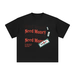 Need Money Abstract Graphic Tee-INNBLAC Fashion Apparel