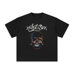 Neon Color Skull Aesthetic Graphic Tee-INNBLAC Fashion Apparel