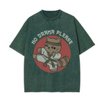 No Drama Please Graphic Washed Tee-INNBLAC Fashion Apparel