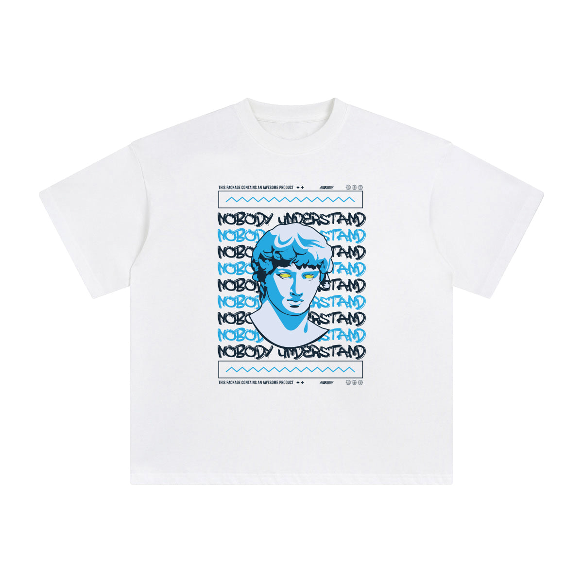 Nobody Understand Abstract Graphic Tee-INNBLAC Fashion Apparel