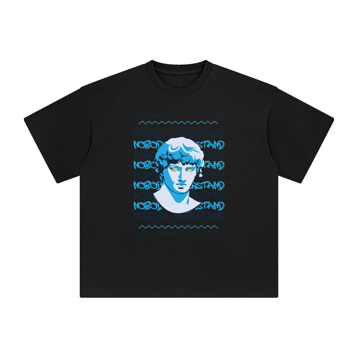 Nobody Understand Abstract Graphic Tee-INNBLAC Fashion Apparel