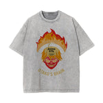 Otakus Brain Graphic Washed Tee-INNBLAC Fashion Apparel